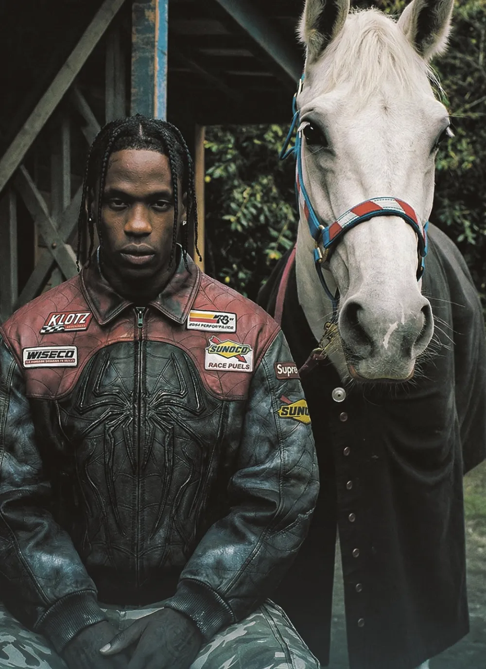 A medium straight-on shot features a young Black man - Gemini & chatgpt Image AI Prompt