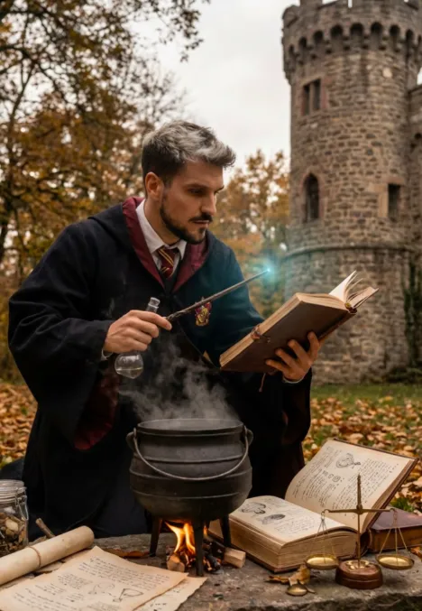 Arcane Autumn Study - Gemini & chatgpt Image AI Prompt