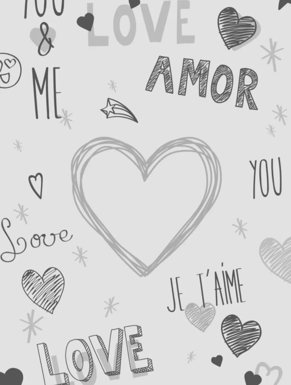 black and white aesthetic doodle wallpaper - Gemini & chatgpt Image AI Prompt