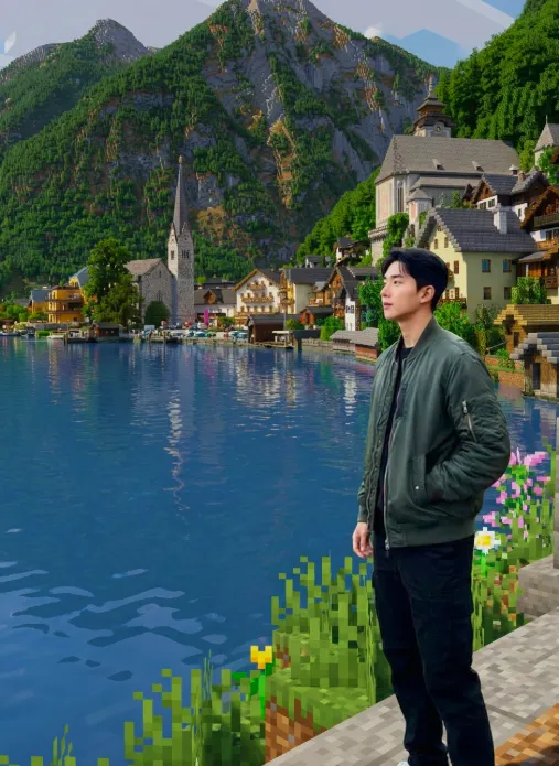 Blockworld Blend - Free AI Art Prompt