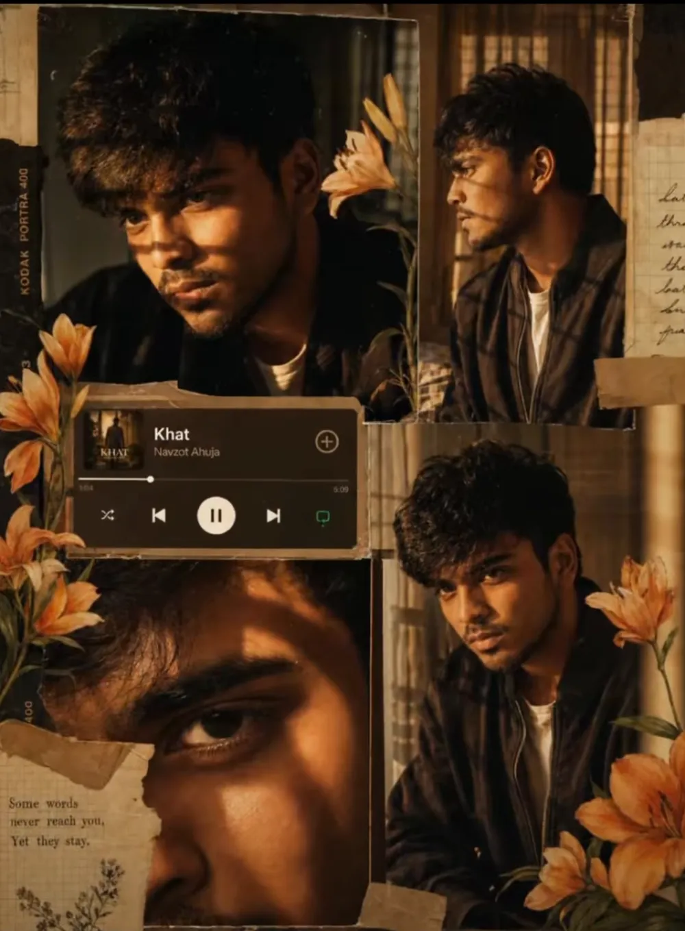 collage of a young Indian man - Gemini & chatgpt Image AI Prompt