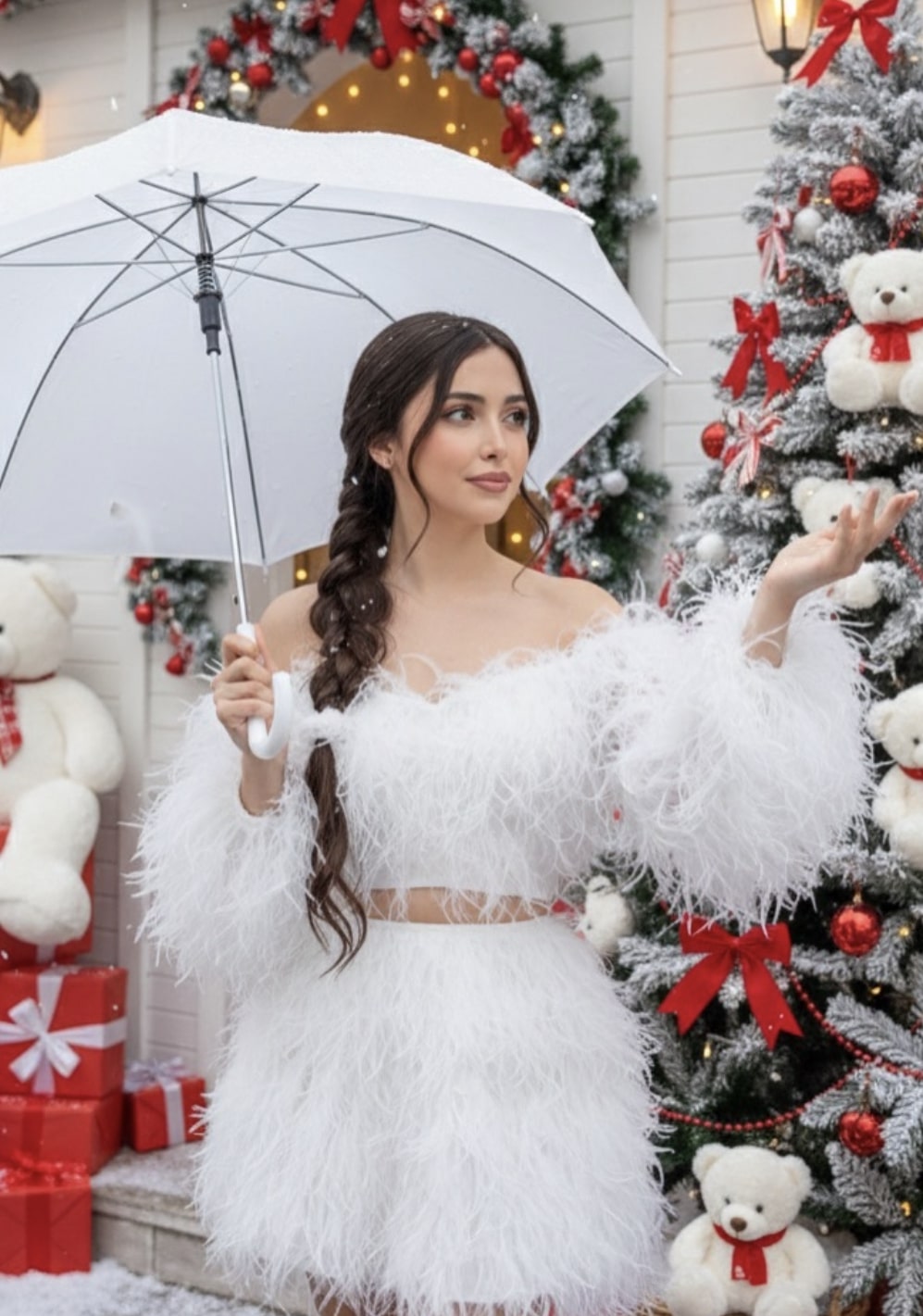 Crishmass with umbrella - AI Prompt