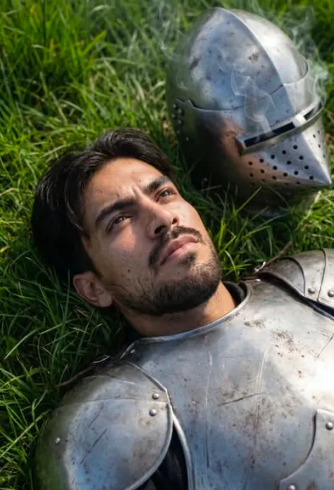 Fallen Knight Calm - Gemini & chatgpt Image AI Prompt