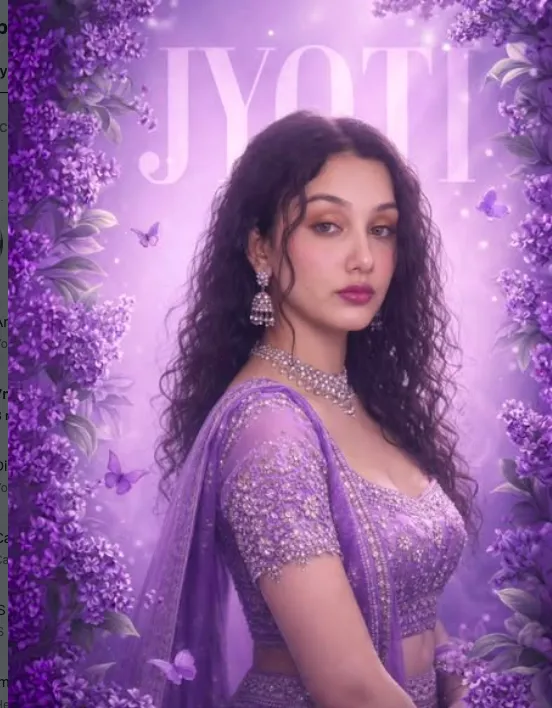 Lavender Muse Jyoti - Gemini & chatgpt Image AI Prompt