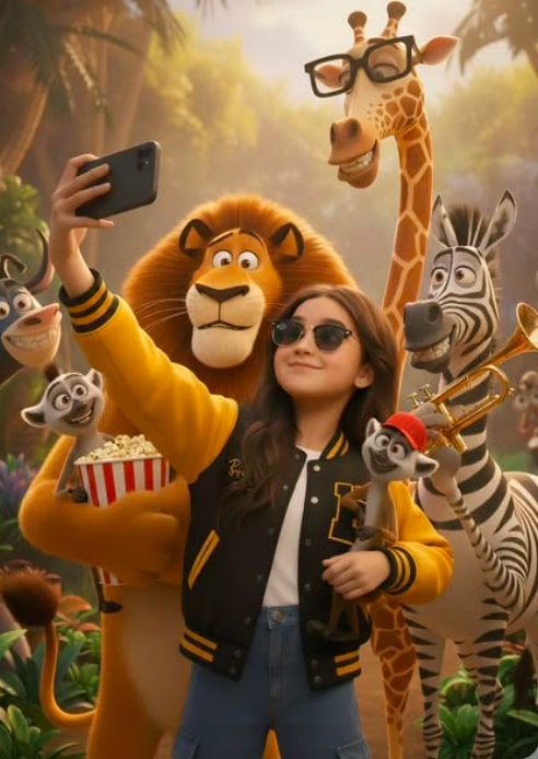 Madagascar Selfie Magic - Gemini & chatgpt Image AI Prompt