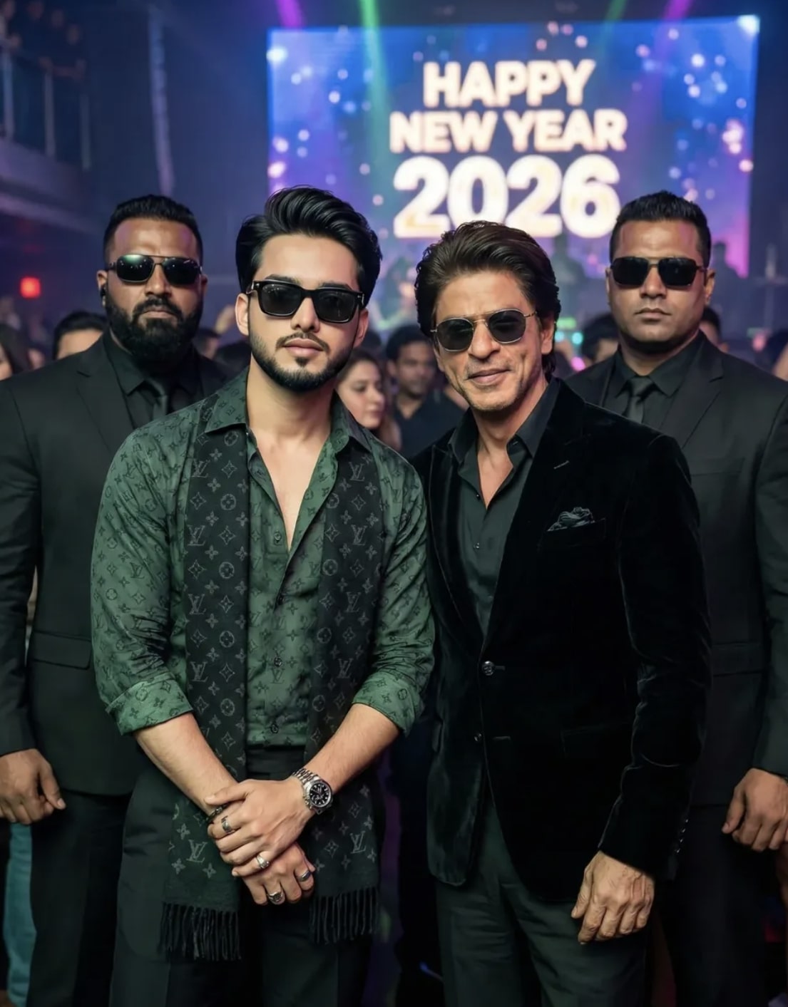 New Year With Shahrukh Khan - AI Prompt