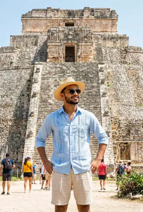 Pyramid of Kukulcan Travel Portrait - Free AI Art Prompt