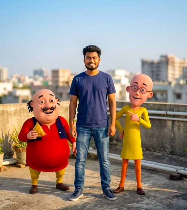 Rooftop Trio Vibes - AI Prompt