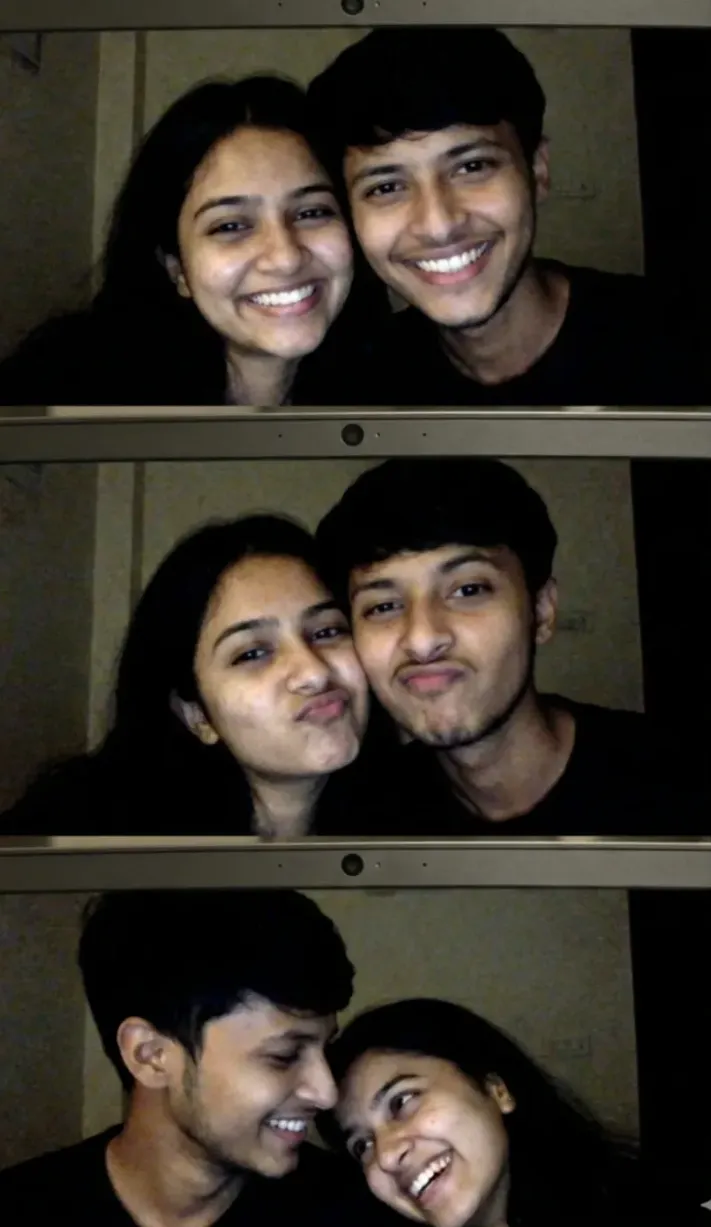 selfie of a young Indian couple - AI Prompt