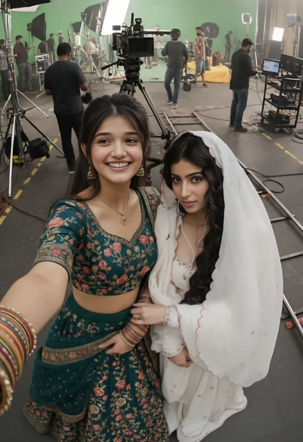 Selfie on set - AI Prompt