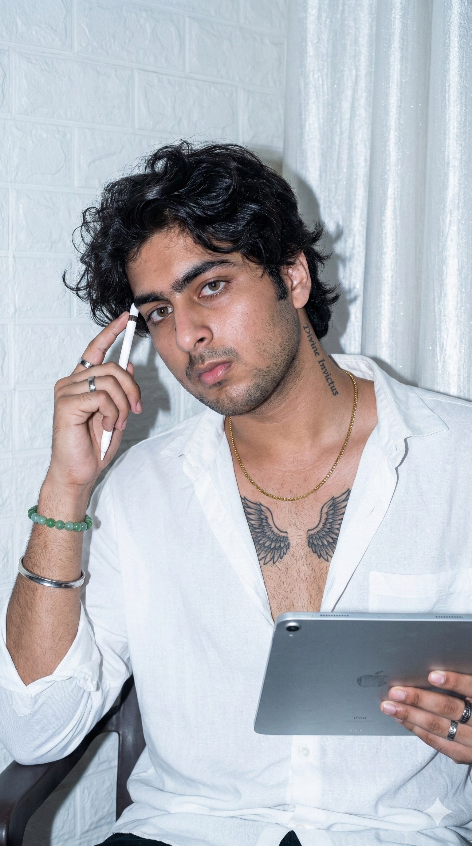 Young Boy with Ipad - AI Prompt